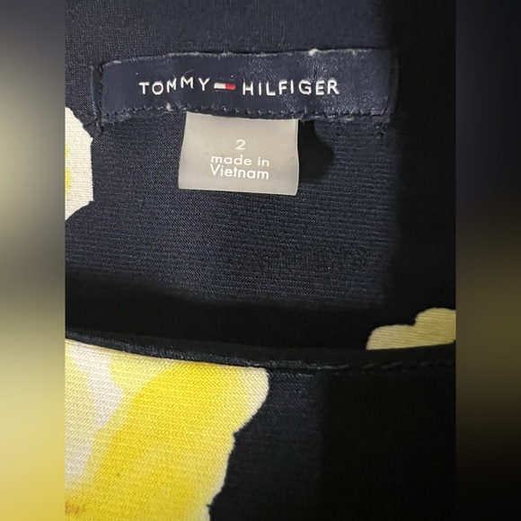 Tommy Hilfiger Navy Mini Dress with Yellow Floral Print - Picture 7 of 9